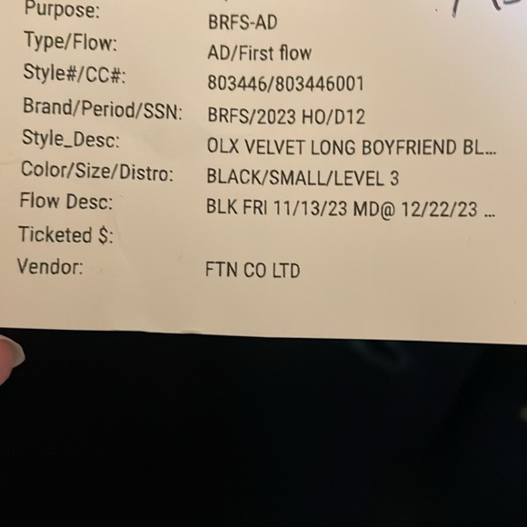 VELVET BOYFRIEND BLAZER Black Goth size 6 New Without tags Sexy Matrix - Picture 14 of 14